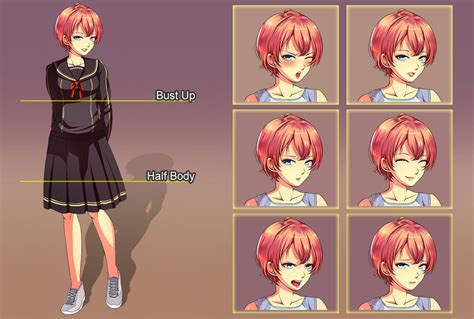 visual novel creator|free visual novel sprite maker.